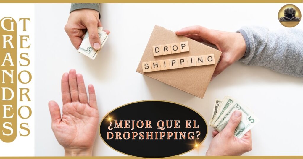 Imagen representativa del dropshipping donde las manos representan la intermediación en la compra venta de productos