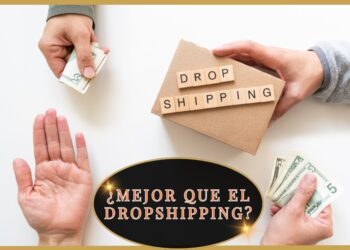 Imagen representativa del dropshipping donde las manos representan la intermediación en la compra venta de productos