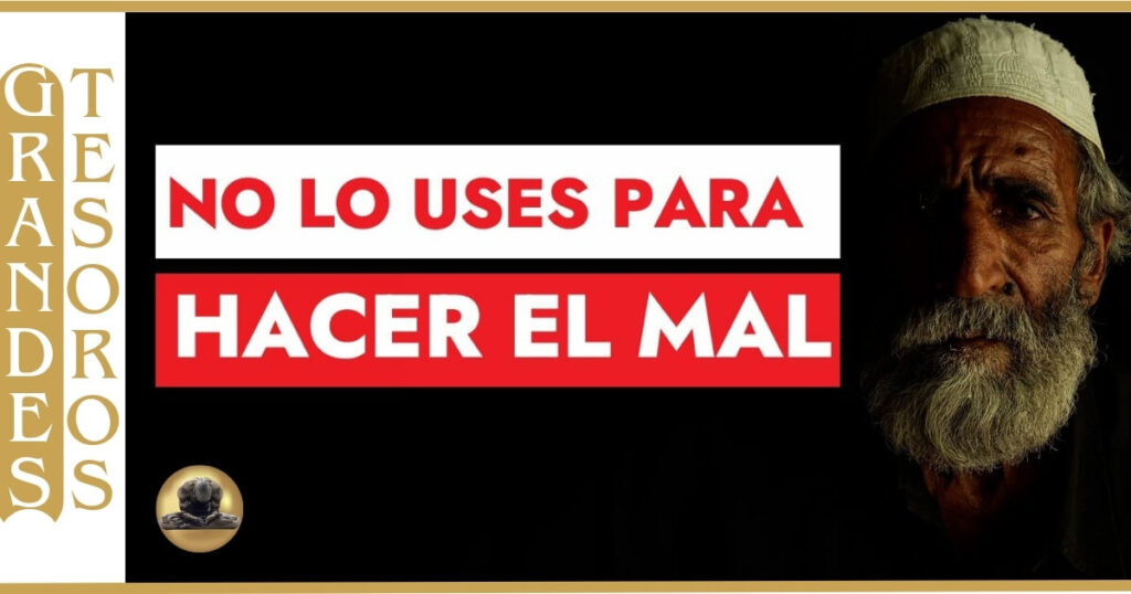 🔄 Imagen de Sabio y un aviso de no usar esas enseñanzas para hacer el mal
