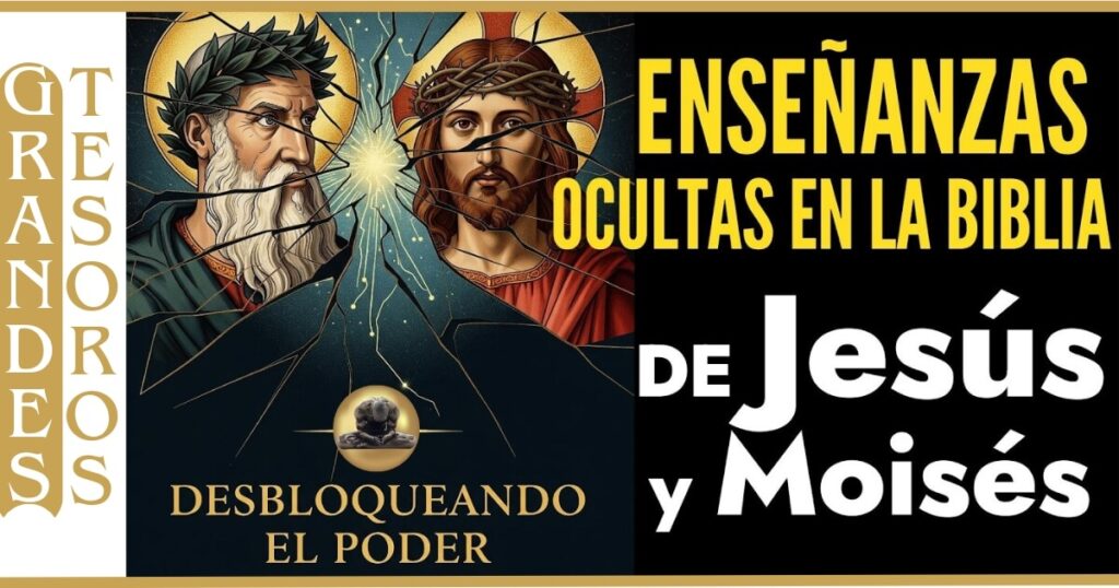 ✨📜 Imagen de Jesús y Moises revelando Las claves ocultas del poder espiritual en la Biblia