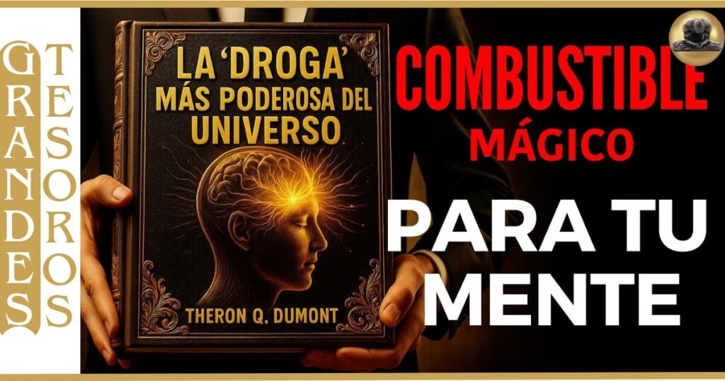 💡🌀Imagen de la portada de un libro representando El pensamiento como fuerza transformadora