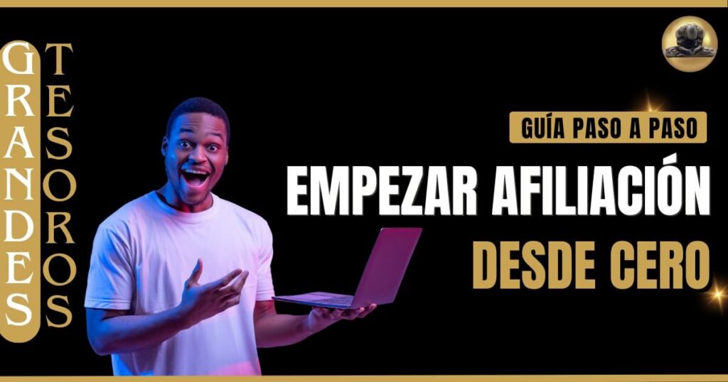Imagen de un hombre sorprendido por la Guía paso a paso para empezar en el marketing de afiliación desde cero