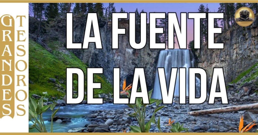 Imagen de Una Hermosa Cascada, representando la Fuente de la Vida, sobre creación y conciencia