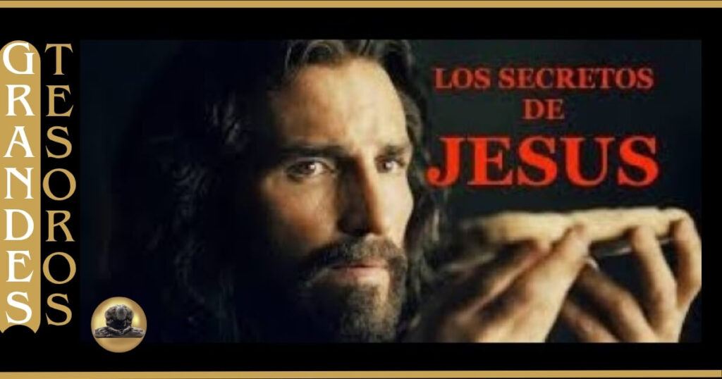 📜 Imagen de Jesús sosteniendo una tablilla antigua con manuscritos filosóficos
