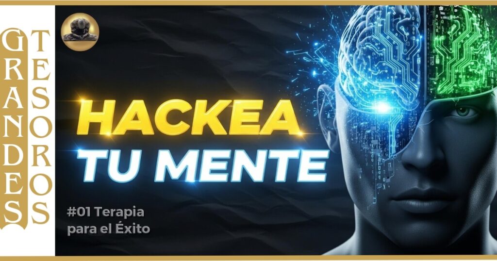 💻🧠 Imagen de una mente futurista, representando el Hackeo de tu realidad con principios mentales