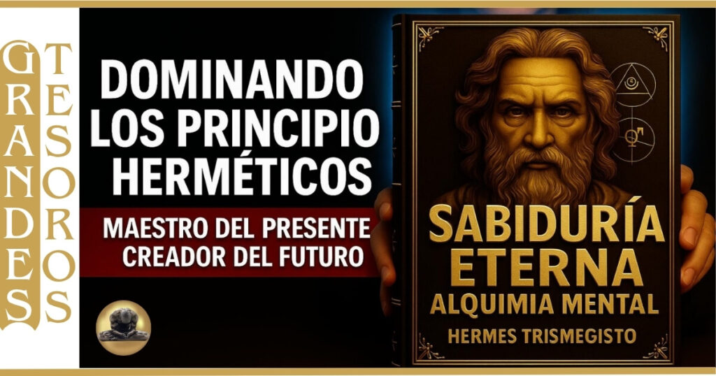 🧘📜 Imagen de un libro de Principios herméticos para transformar tu presente y futuro